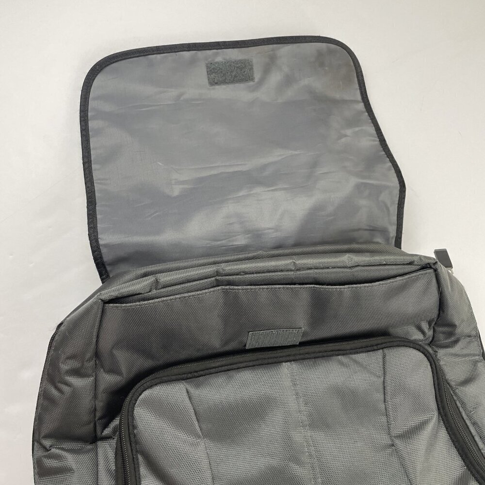 Eddie Bauer First Adventure Cascade Diaper Bag Backpack Gray Insulated Pockets - Picture 9 of 13